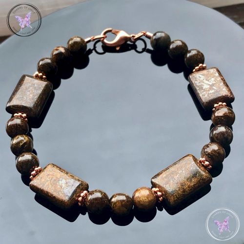 Bronzite & Copper Bracelet